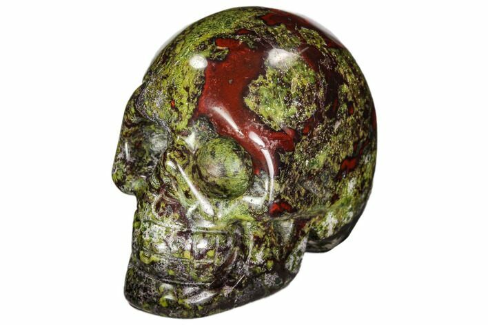 Polished Dragon's Blood Jasper Skull - South Africa #111207